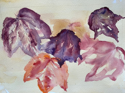 Debbie. Autumn medley 3, watercolour. 10.20.jpg